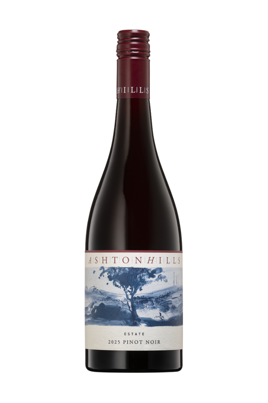 A bottle of Ashton Hills Estate Pinot Noir 2025