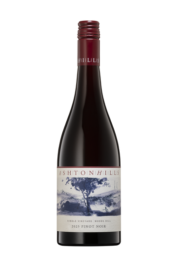 A bottle of Ashton Hills Woods Hill Single Vineyard Pinot Noir 2025